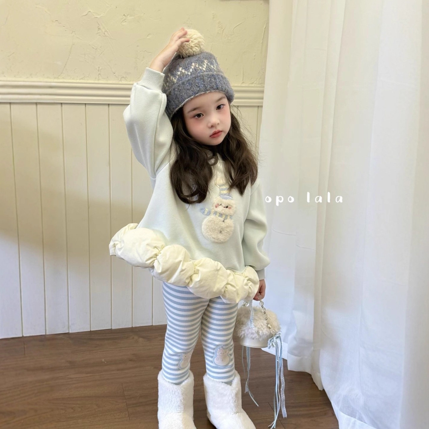 女童深秋款运动套装2025新款