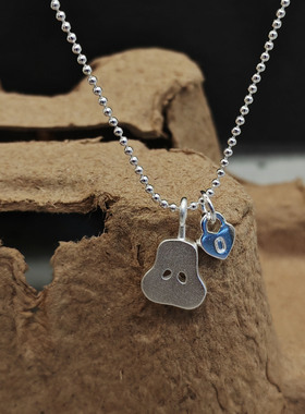 可爱小众高级感雪梨切片吊坠项链女气质简约磨砂梨子锁骨链春夏款