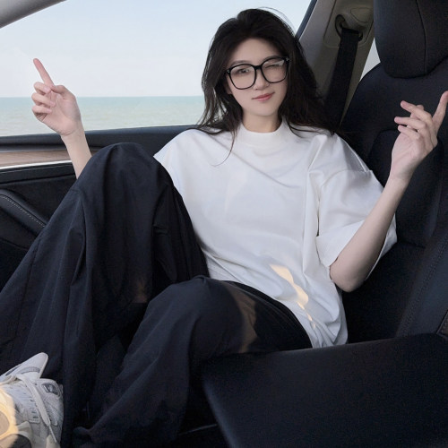 DYXY美式高街纯色简约短袖T恤