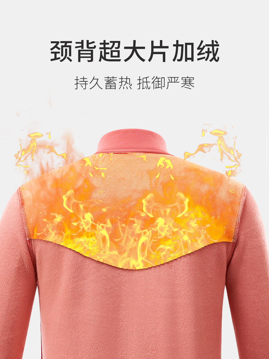 노인용 보온 속옷 여성용 벨벳 두껍게 하기 어머니용 가디건 가을 옷 가을 바지 남성용 중년 및 노인 여성용 겨울 상의