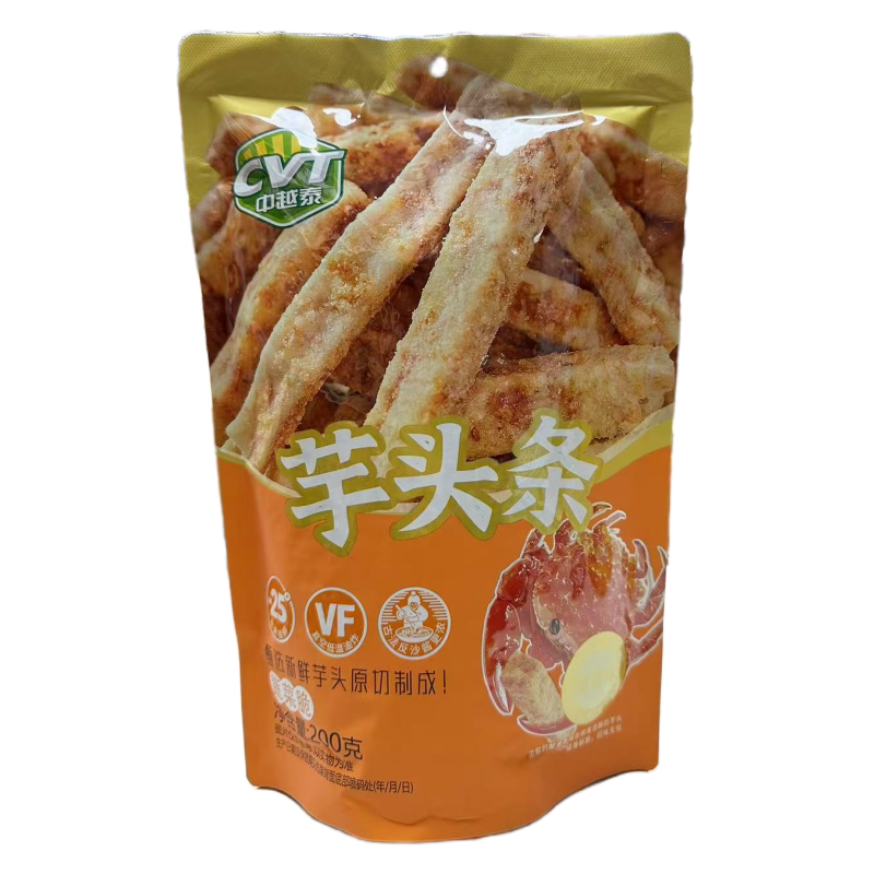 CVT中越泰荔浦芋头条200g蟹黄味咸蛋黄味香辣味原切制成菠萝蜜干