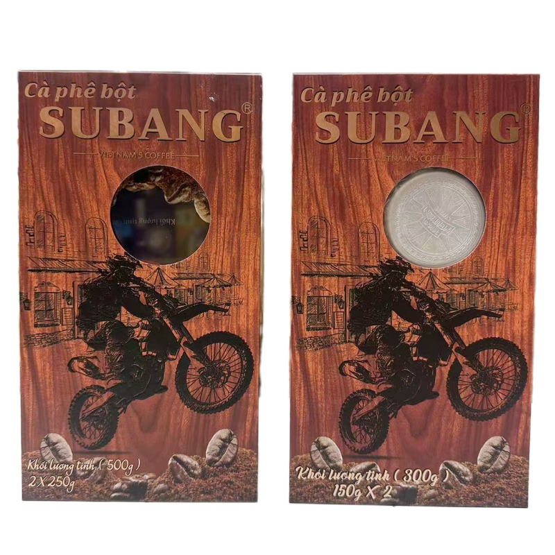 礼盒装越南原装进口属邦研磨咖啡粉木盒精装拼豆粉送礼礼袋