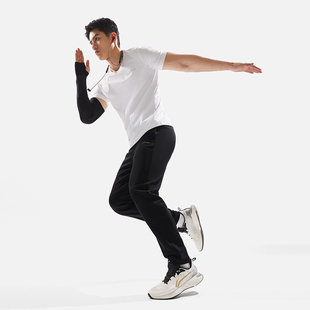 AKLU479 健身系列男直筒速干运动针织长裤 B品 卫裤 李宁2024秋新款