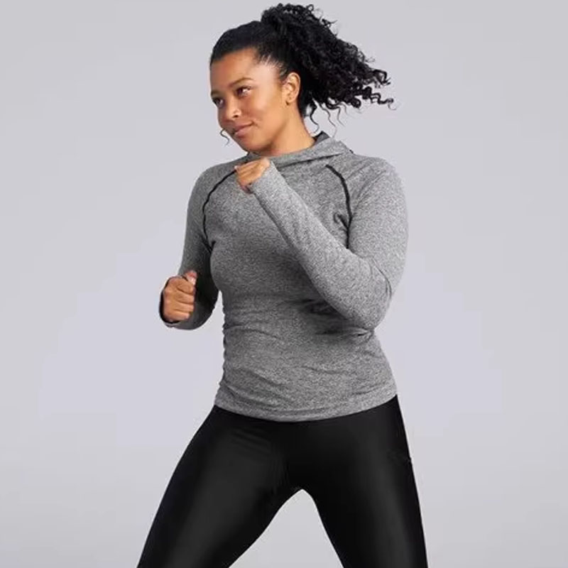 HPE女春秋时尚透气休闲长袖连帽外套1H3W07013580