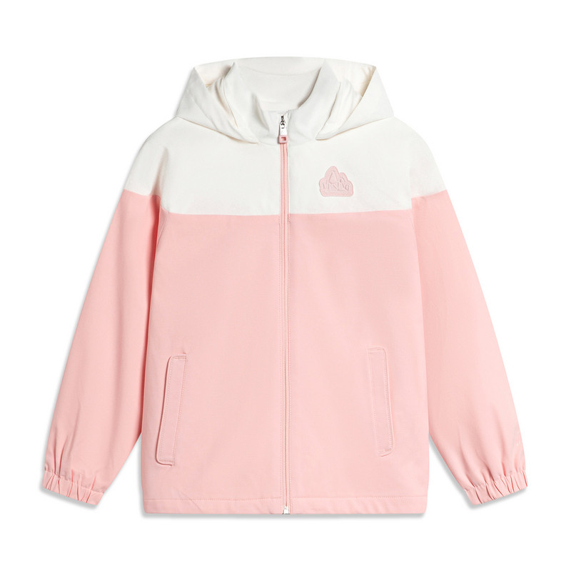 李宁女童春季运动生活系列连帽风衣撞色时尚休闲外套YFDU006-B品,运动服/休闲服装,运动茄克/外套,淘宝优惠券,粉丝福利购,淘宝优惠卷