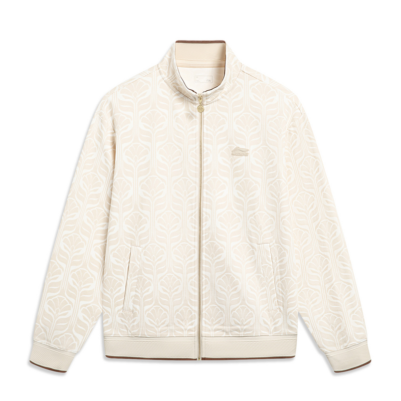 李宁运动潮流系列男子春秋时尚立领休闲百搭开衫无帽卫衣AWDT419