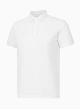 李宁运动POLO衫男2024春季透气翻领吸湿排汗休闲短袖APLU195--B品
