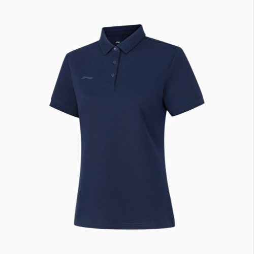 李宁2024春季团购运动Polo衫女士商务翻领速干短袖T恤APLU198-B品