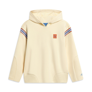 李宁春秋款 B品 女大童卫衣运动系列宽松休闲套头连帽上衣YWDT172