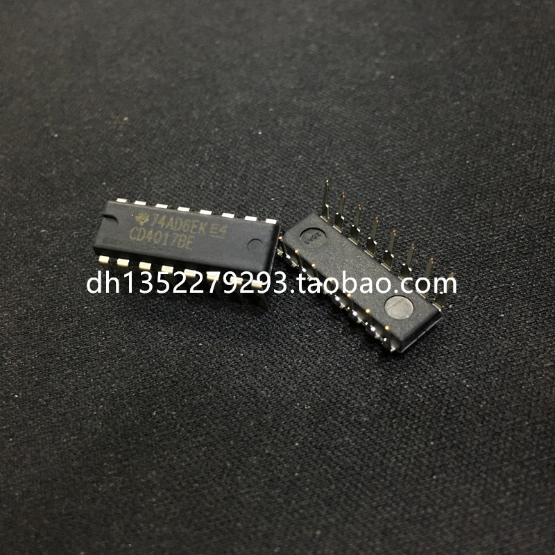 CD4017BE 十进制计数器 计数 分配器 CD4017芯片 直插 DIP CD4017