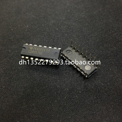 CD4017BE 十进制计数器 计数 分配器 CD4017芯片 直插 DIP CD4017