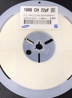 贴片电容 0603 22P 50V 5% COG 22PF CL10C220JB8NNNC整盘
