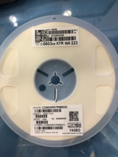 50V 0603贴片陶瓷电容22NF K档 1608 4000只1盘 223K 整盘