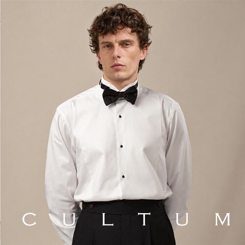 CULTUM翼领长袖礼服法式衬衫