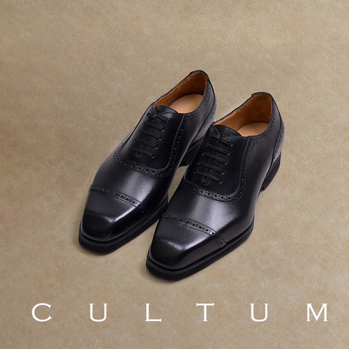 CULTUM布洛克男士商务皮鞋牛津鞋