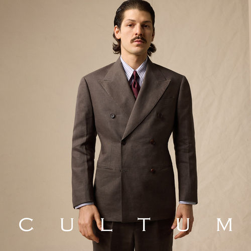CULTUM100%亚麻春夏西服外套