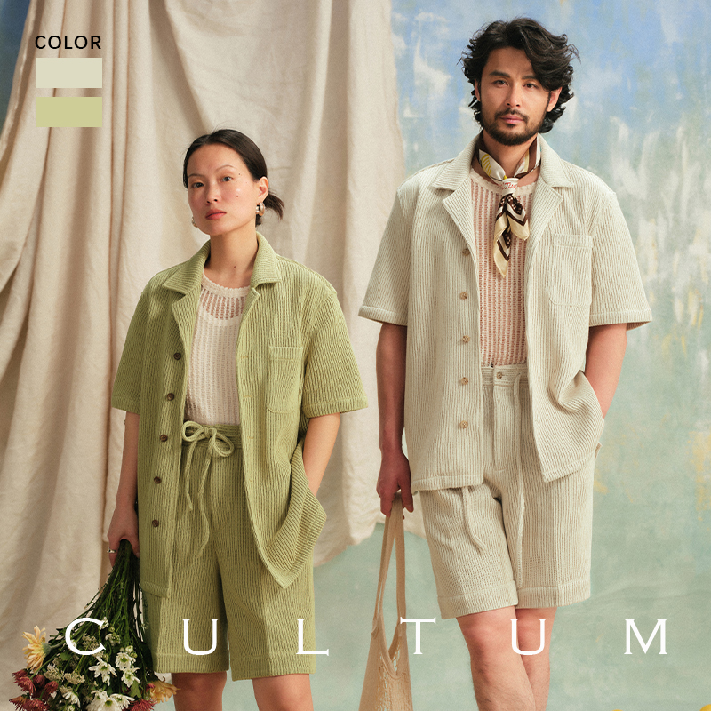 CULTUM情侣衬衫意式休闲度假风