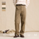 春秋休闲百搭长裤 CULTUM美式 复古水洗全棉高腰直筒甲板裤 男