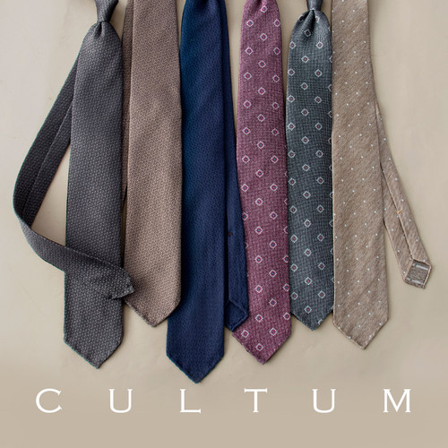 CULTUM商务风手工制作桑蚕丝领带