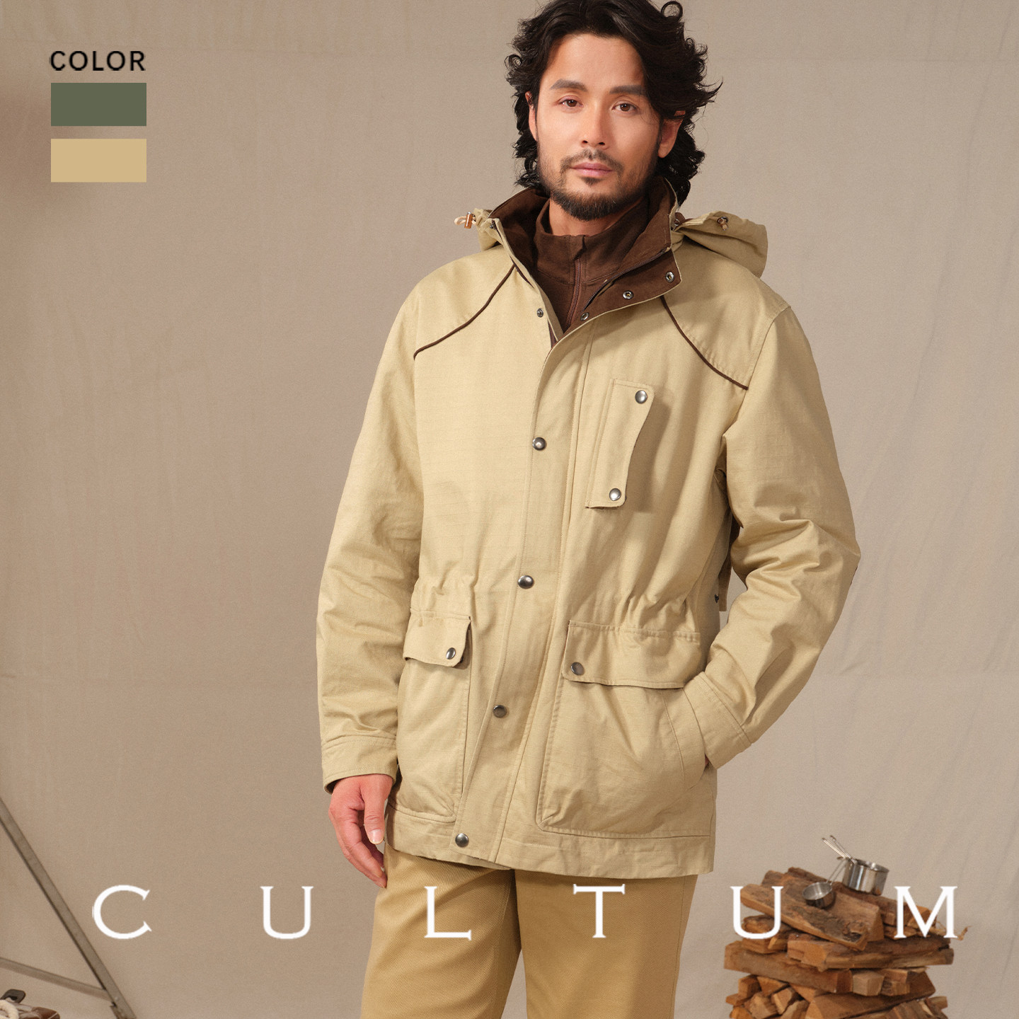 【100%重磅棉 防风保暖】CULTUM 户外猎装夹克秋冬男工装休闲外套