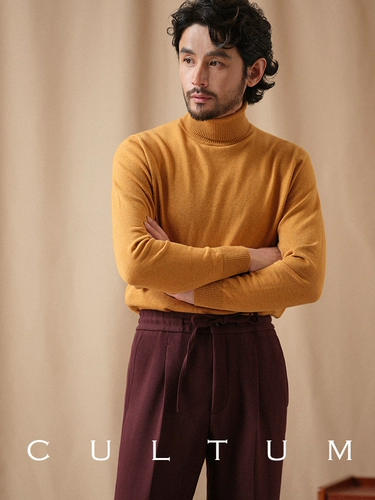 Кашемировый трикотажный свитер, рубашка