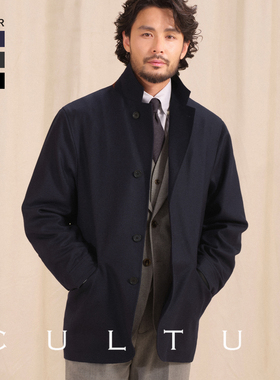 【50%美丽诺羊毛 骑兵斜纹】CULTUM秋冬意式休闲平驳头西装领夹克