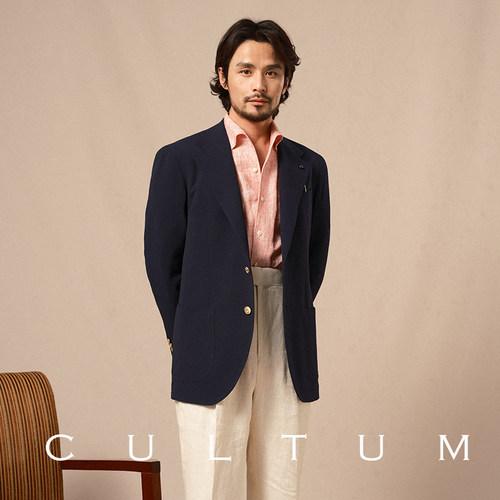 CULTUM布雷泽春夏泡泡纱西服套装