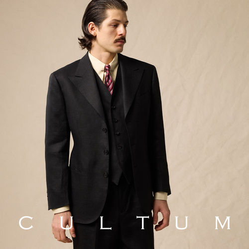 CULTUM开图100%法国亚麻西服套装