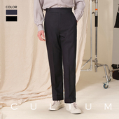 CULTUM通勤商务休闲竹纤无褶男士 清凉透气免熨可机洗 直筒西裤