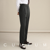 复古高腰那不勒斯西裤 男商务正装 免烫西装 CULTUM精纺60羊毛意式 裤