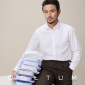 100支长绒棉DP免烫商务休闲方领正装 衬衫 男长袖 CULTUM 修身 白衬衣