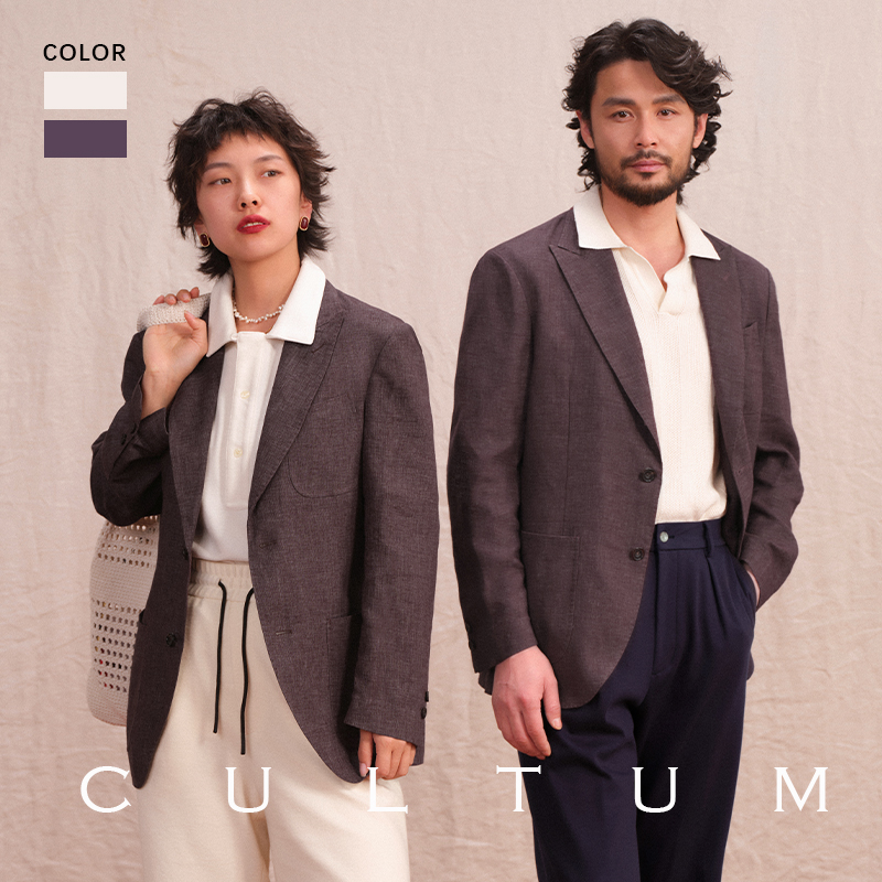 CULTUM天然汉麻戗驳领休闲男