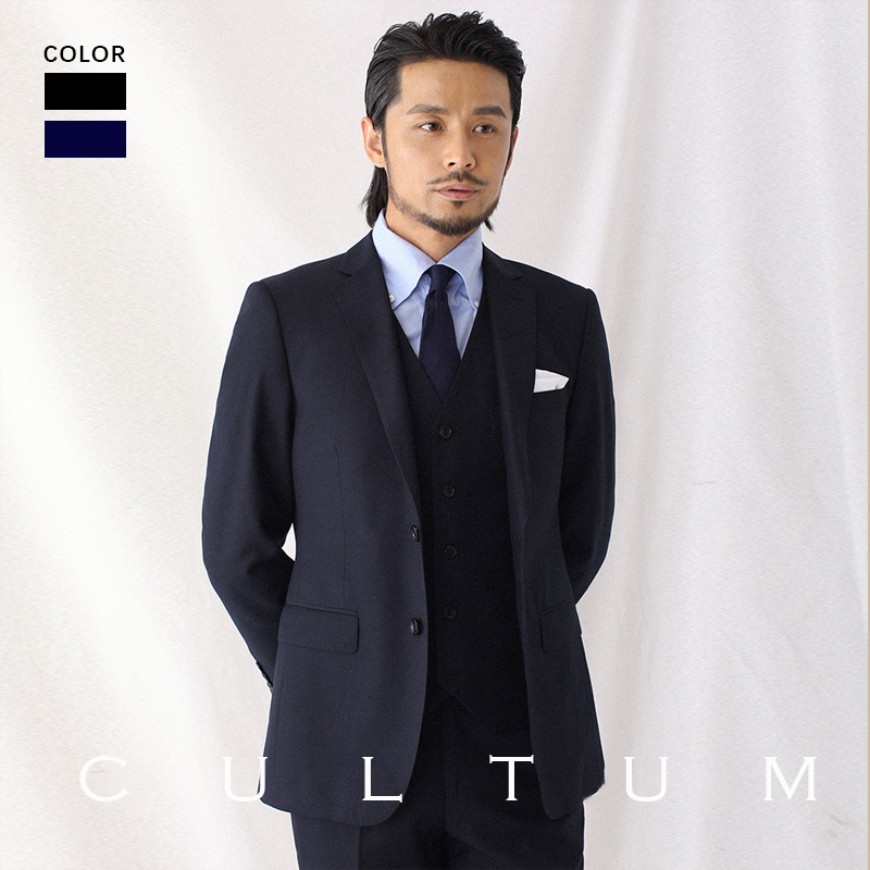 CULTUM300g重免烫商务通勤修身西服套装男职业正装上班西装三件套 男装 西服套装 原图主图