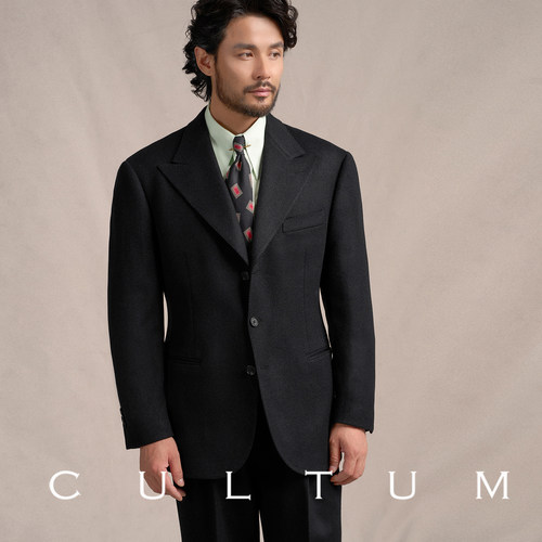 CULTUM全羊毛斜纹易打理西服套装