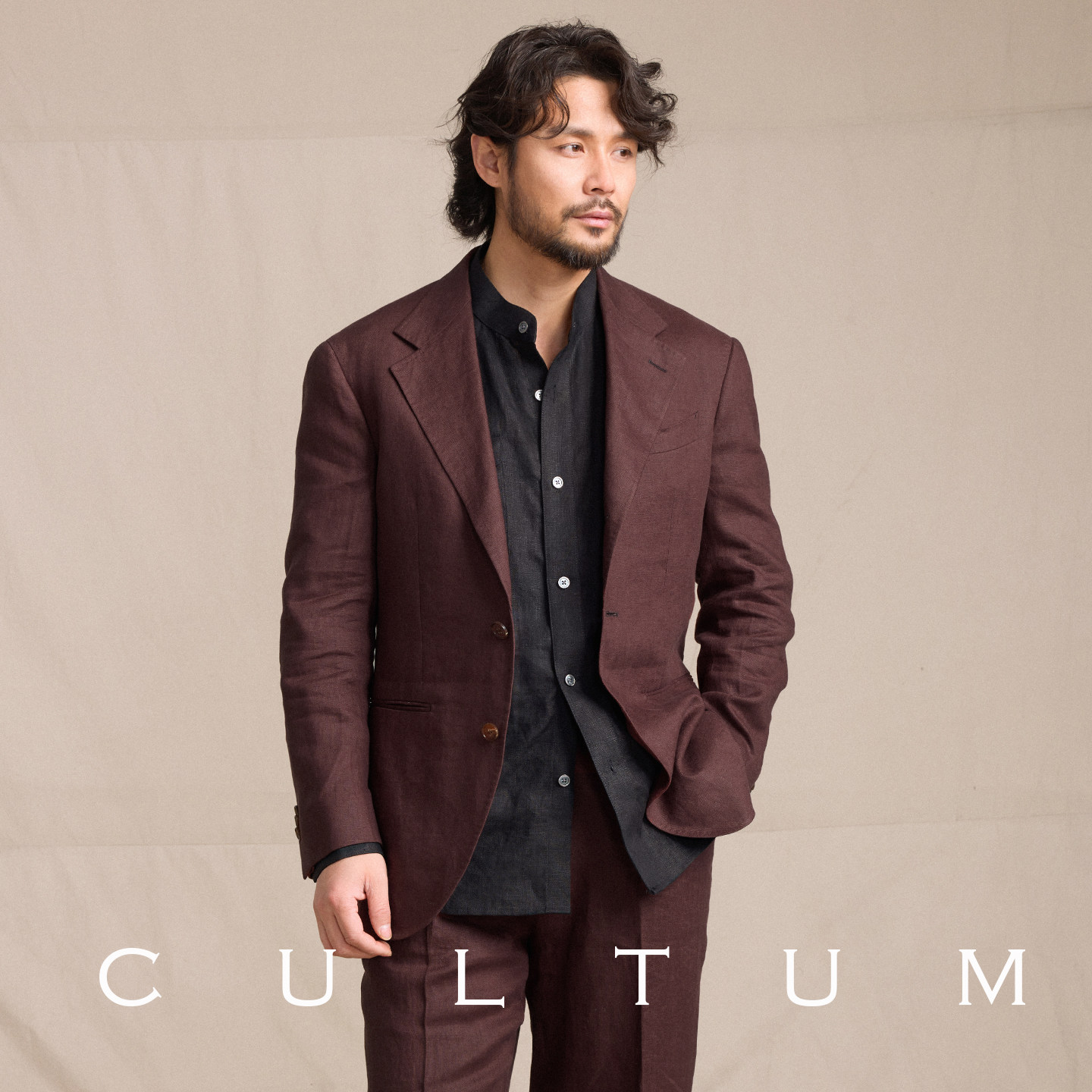 【100%亚麻】CULTUM意式单排扣春夏亚麻西装休闲百搭男士西服外套