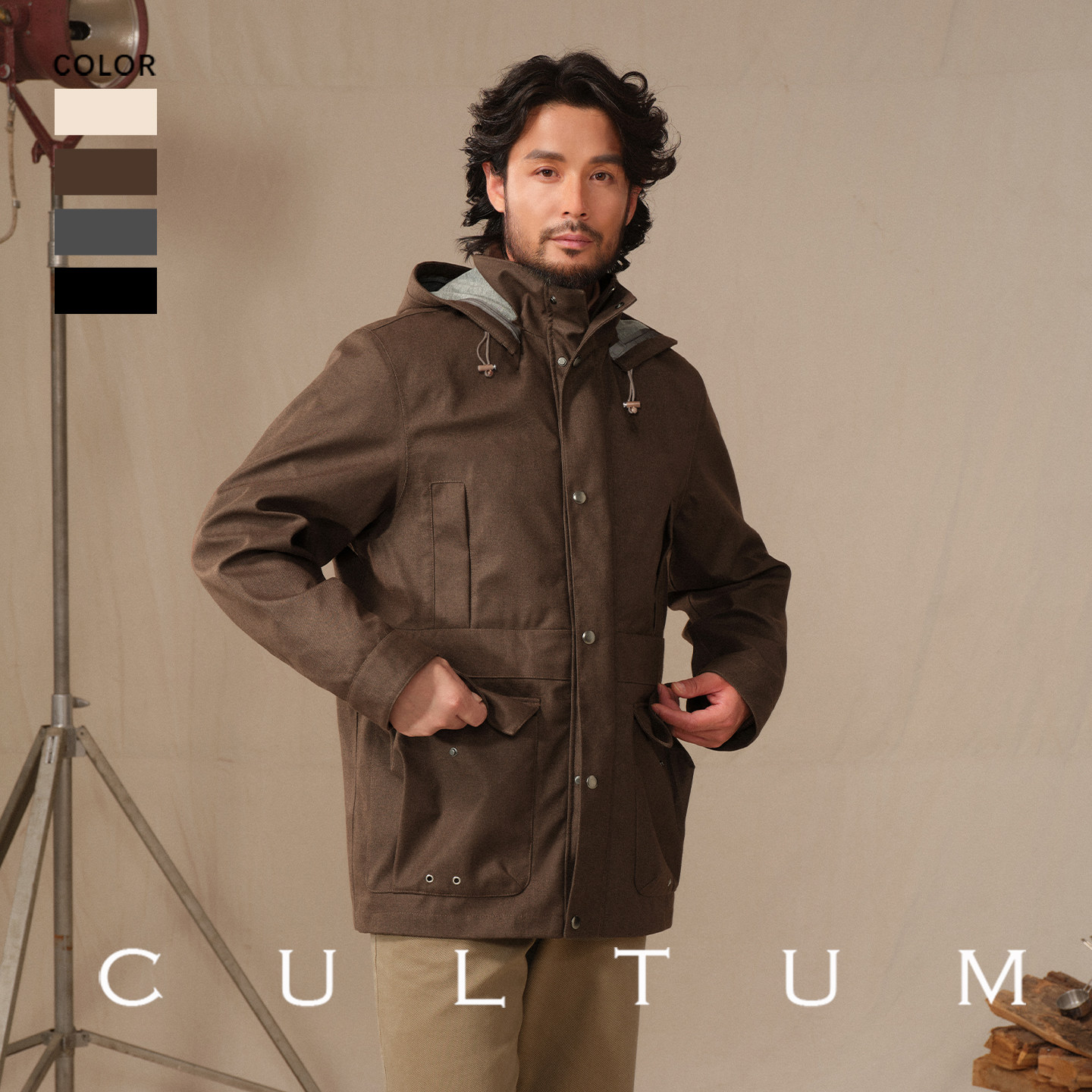 【防泼水 抗风保暖】CULTUM 猎装夹克秋冬加厚男户外工装休闲外套