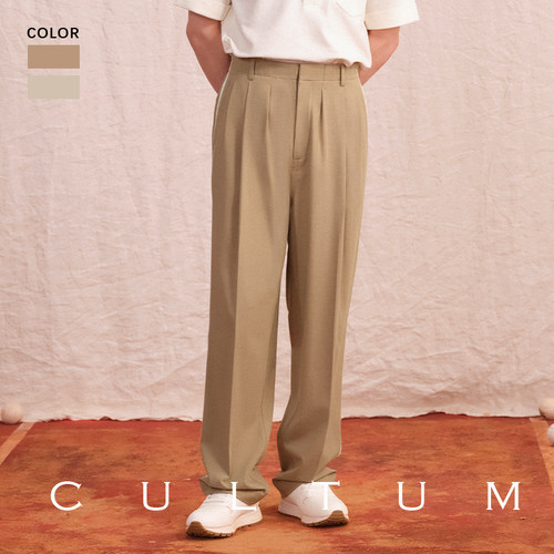 CULTUM开图莱赛尔天丝醋酸休闲裤