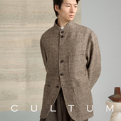 奢柔保暖 100%羊毛 CULTUM松弛感老钱风宽松立领伯爵夹克外套