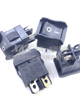 翘板船型开关 防按压 KCD1长21宽15MM黑色4脚8A 6A/250V 10A/125V