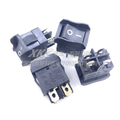 翘板船型开关 防按压 KCD1长21宽15MM黑色4脚8A 6A/250V 10A/125V