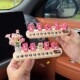 汽车临时停车牌新款 牌车载创意可爱摆件 粉熊车内移车挪车电话号码