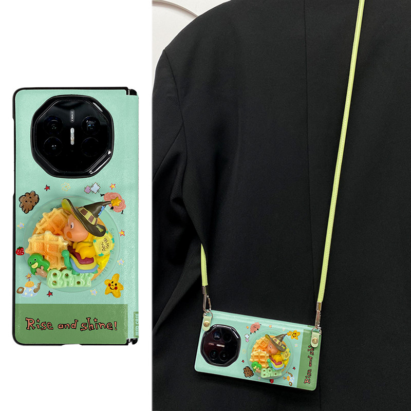 慢慢大王星星人铰链全包适用于华为MateX7手机壳matex5典藏版MATEX6折叠屏荣耀V2防摔VS3中轴matex3保护套