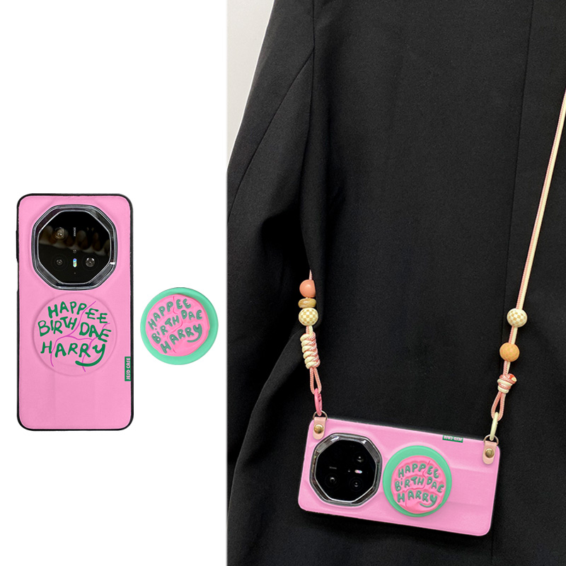 绿色英文真皮全包防摔适用于华为mate60RS非凡大师手机壳mate70RS保时捷MATE60保护套mate70pro女磁吸支架