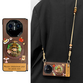 小野飞行员铰链全包适用于华为MateX7手机壳matex5典藏版 MATEX6折叠屏荣耀V2防摔VS3中轴matex3保护套卡通