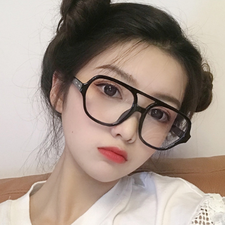 双梁圆形眼镜框2020新款欧美复古