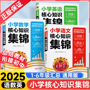 王朝霞小學核心知識集錦語文數學英語基礎知識大全小學生一二三四五六年級知識大盤點小升初總復習重難點歸納考點訓練手冊 2025新版