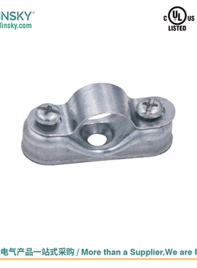 灵天离墙码工业风emt镀锌管卡离墙码元宝卡骑马卡接头弯头固定座