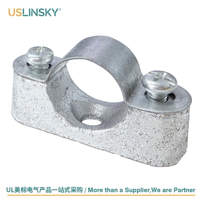 USLINSKY灵天美标EMT管卡电线管夹固定器热浸锌铸铁离墙码1/2”