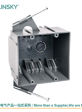 USLINSKY灵天美标接线盒ETL认证美国开关插座塑料底盒CPB232