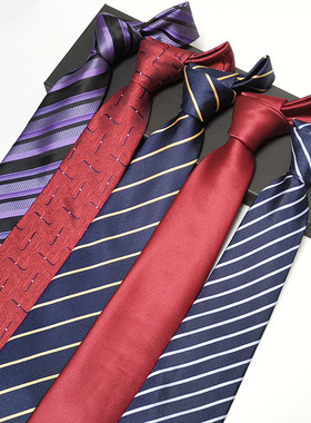 定制加长领带160cm正装商务宽10cm男士手打条纹Formal long tie